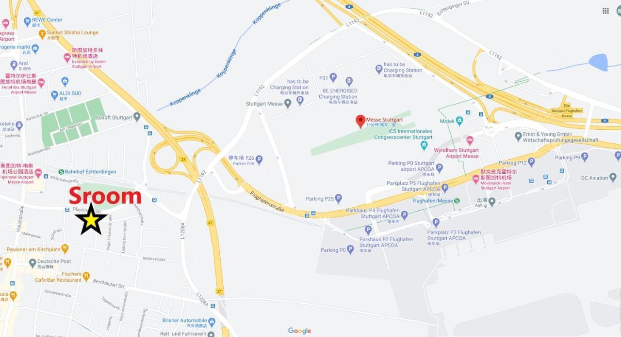 Sroom Stuttgart Flughafen Messe Лайнфельден-Эхтердинген Экстерьер фото